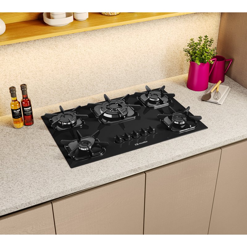 cooktop mueller 5bocas tripla chama ambiente