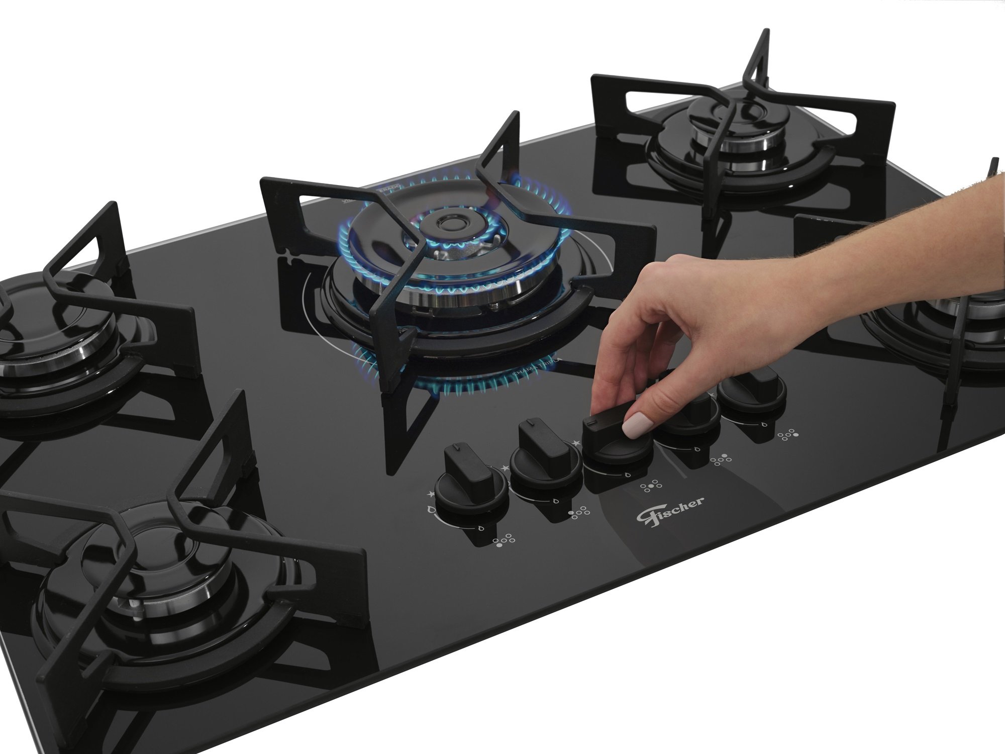 Fogão Cooktop Fischer 5 Bocas Tripla Chama Fit Line 36340-102674