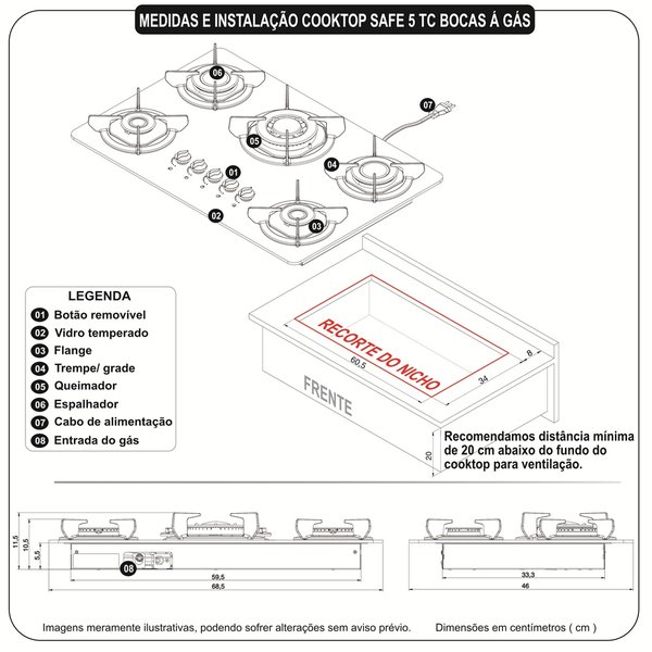 desenho tecnico cooktop safe 5b tc