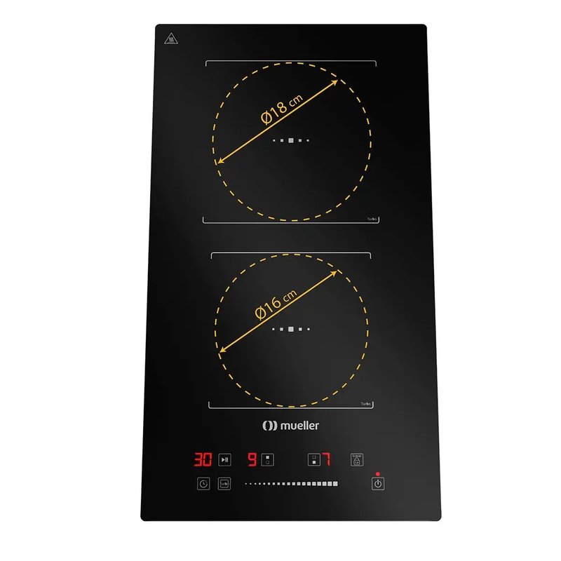 cooktop mueller 2 bocas de inducao mcn2bk 220v 6