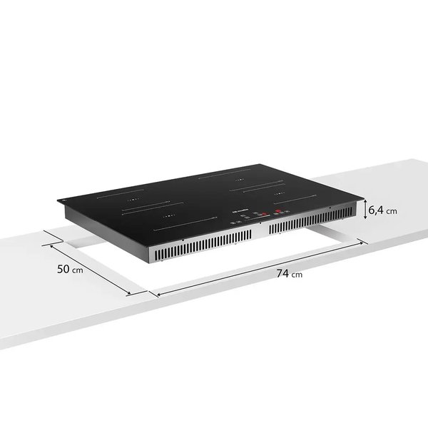 cooktop mueller 4 bocas de inducao com superturbo mcn4bl 220v 1