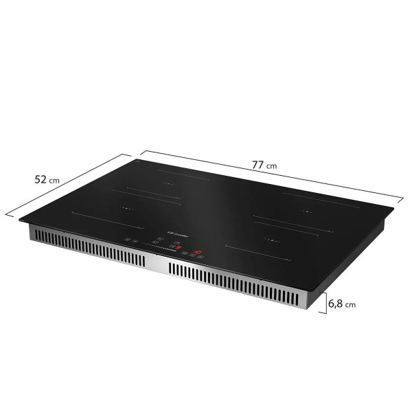 cooktop mueller 4 bocas de inducao com superturbo mcn4bl 220v 2