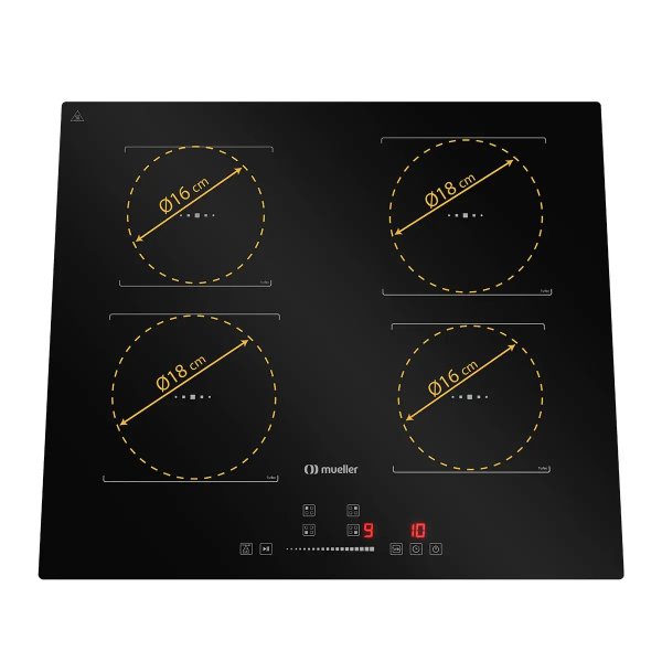 mcn4bk cooktop mueller 4 bocas de inducao com turbo 3