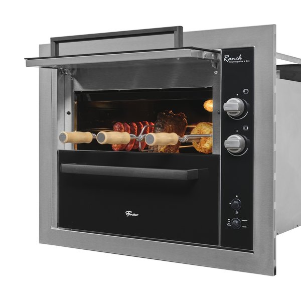 churrasqueira embutir 3e inox lateral fechado