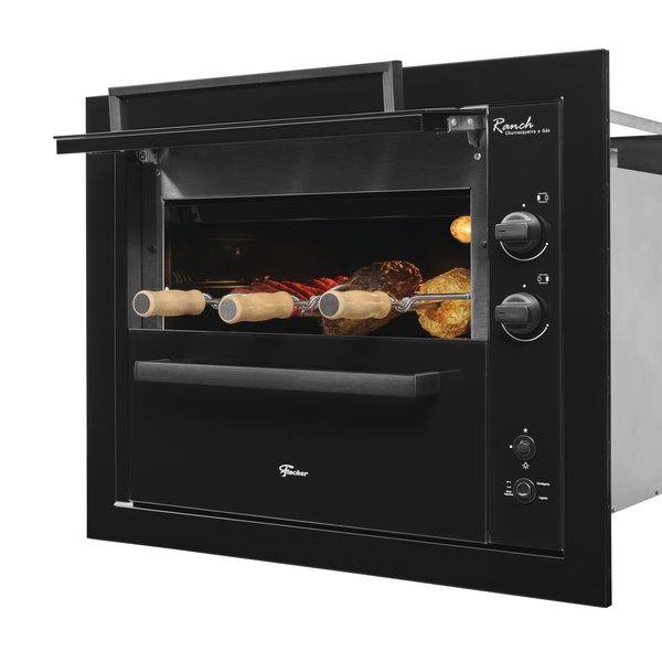 churrasqueira embutir 3e preto lateral fechado