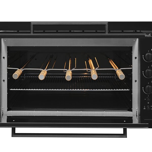 33925 churrasqueira embutir 5 espetos preto aberto