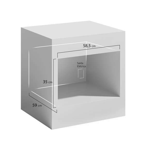 mfe50l espelhado nicho dimensoes