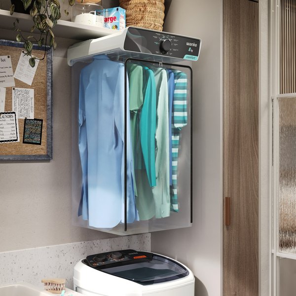 branca secadora confort 8kg branca lateral dir 8